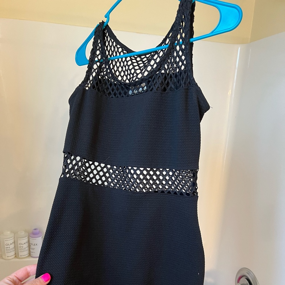 Black cut-out Mini Dress